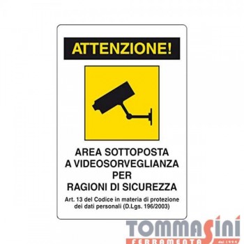 CARTELLO ALLUMINIO AREA...