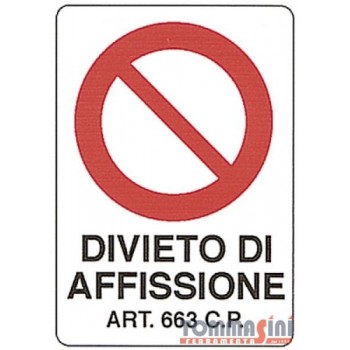 CARTELLO DIVIETO DI...