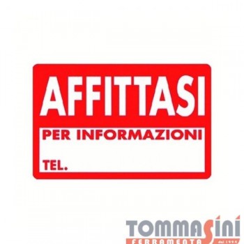 CARTELLO AFFITTASI PER...