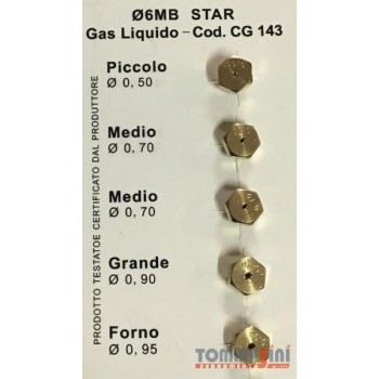 SET UGELLI GAS GPL CF. 5PZ...