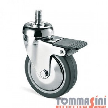 RUOTA GOMMATA GRIGIA MM.100...