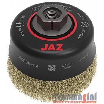 SPAZZOLA OTTONE A TAZZA D.6...